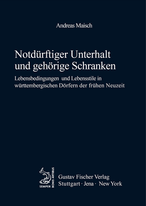 Notd&uuml;rftiger Unterhalt und geh&ouml;rige Schranken - Andreas Maisch