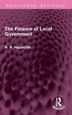 The Finance of Local Government