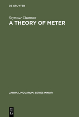 A Theory of Meter - Seymour Chatman