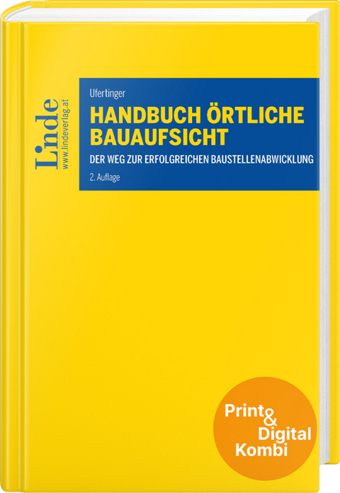 Handbuch &Ouml;rtliche Bauaufsicht (Kombi Print&digital) - Stefan Ufertinger
