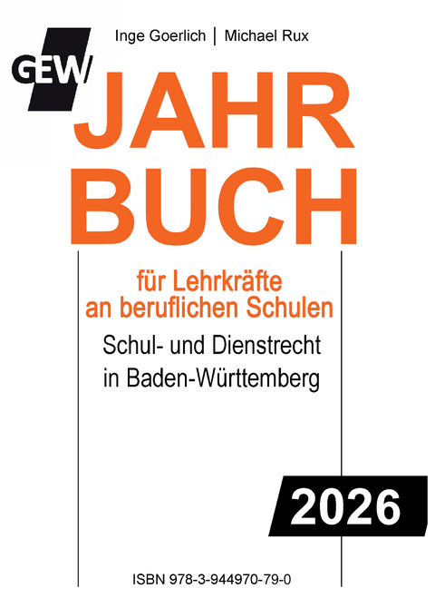 GEW-Jahrbuch 2026 f&uuml;r Lehrkr&auml;fte an berufliche Schulen - Inge Goerlich, Michael Rux