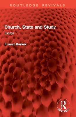 Church, State and Study - Ernest Barker