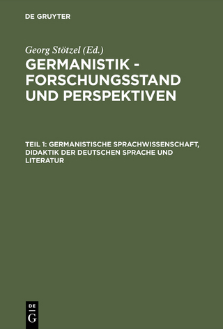 Germanistische Sprachwissenschaft, Didaktik der Deutschen Sprache und Literatur