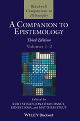 A Companion to Epistemology, 2 Volume Set - Sylvan, Kurt; Dancy, Jonathan; Sosa, Ernest; Steup, Matthias