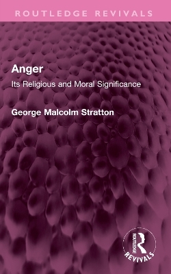 Anger - George Malcolm Stratton
