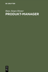 Produkt-Manager - Hans J&uuml;rgen R&ouml;sner