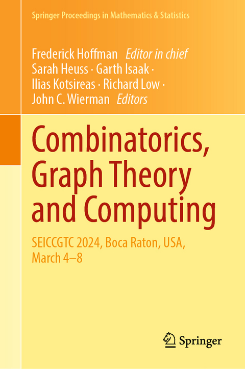 Combinatorics, Graph Theory and Computing - 