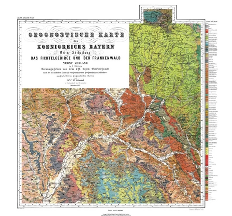 Geognostische Beschreibung des K&ouml;nigreichs Bayern - Carl Wilhelm von G&uuml;mbel