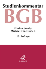 Bürgerliches Gesetzbuch. BGB - Jacoby, Florian; Hinden, Michael von; Kropholler, Jan
