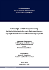 Erm&uuml;dungs- und Erholungsmonitoring bei Vielseitigkeitspferden nach Gel&auml;ndepr&uuml;fungen - Johanna Clara Giers