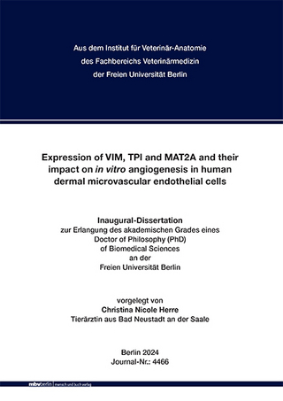Expression of VIM, TPI and MAT2A and their impact on in vitro angiogenesis in human dermal microvascular endothelial cells