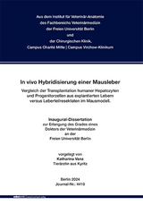 In vivo Hybridisierung einer Mausleber - Vergleich der Transplantation humaner Hepatozyten und Progenitorzellen aus explantierten Lebern versus Leberteilresektaten im Mausmodell - Katharina Venz