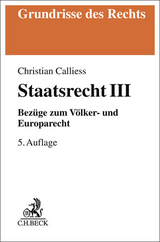 Staatsrecht III - Calliess, Christian