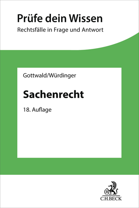 Sachenrecht - Peter Gottwald, Markus W&uuml;rdinger