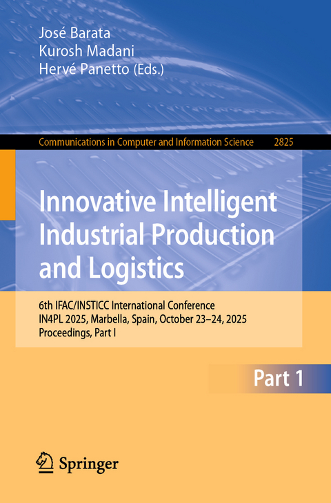 Innovative Intelligent Industrial Production and Logistics - 