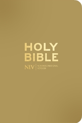 NIV Pocket Latte Bible with Gold Zip - New International Version