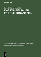 Das K&uuml;nzelsauer Fronleichnamspiel - 