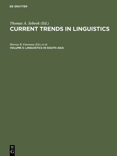 Linguistics in South Asia - 