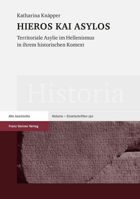 HIEROS KAI ASYLOS -  Katharina Kn&auml;pper