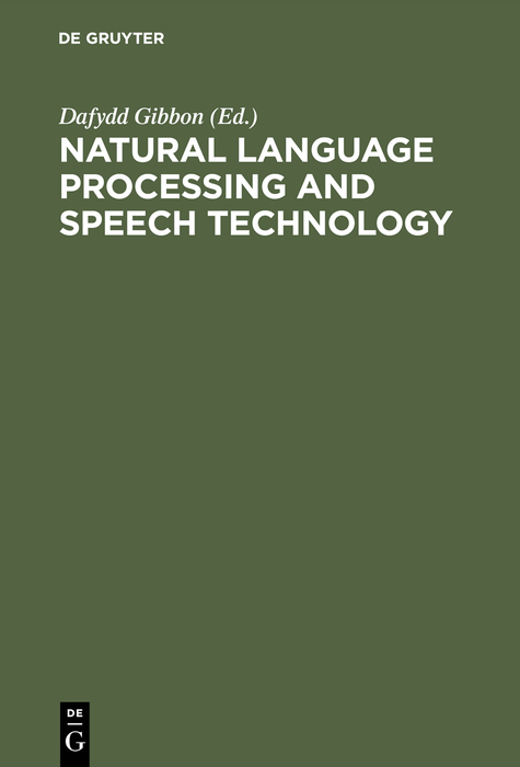 Natural Language Processing and Speech Technology - 