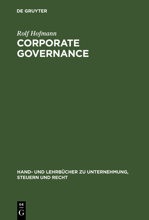 Corporate Governance - Rolf Hofmann