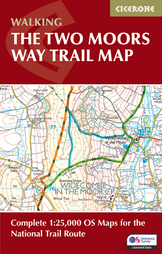 The Two Moors Way Trail Map