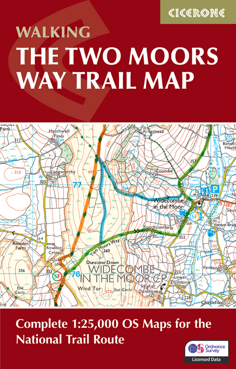 The Two Moors Way Trail Map - Sue Viccars