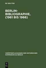 Berlin-Bibliographie, (1961 bis 1966) - 