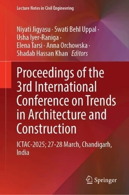 Proceedings of the 3rd International Conference on Trends in Architecture and Construction - 