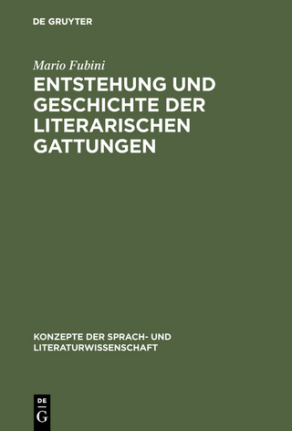 Entstehung und Geschichte der literarischen Gattungen