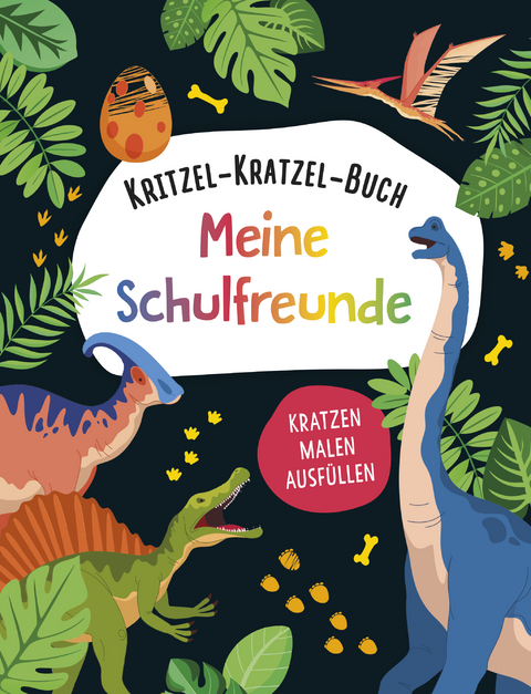 Kritzel-Kratzel-Buch Meine Schulfreunde (Dinos)