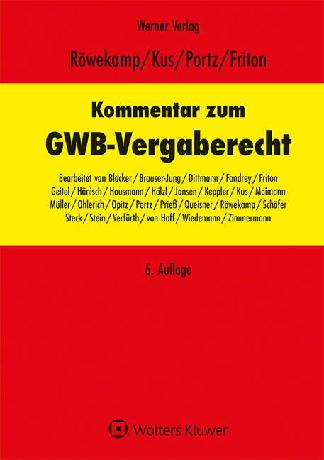 Kommentar GWB-Vergaberecht