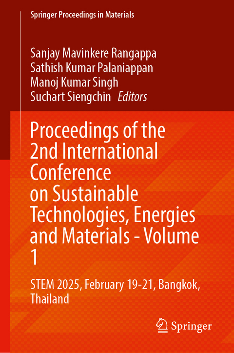 Proceedings of the 2nd International Conference on Sustainable Technologies, Energies and Materials - Volume 1 - 