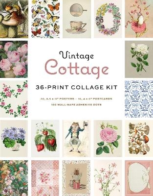 Vintage Cottage Wall Collage Kit - 