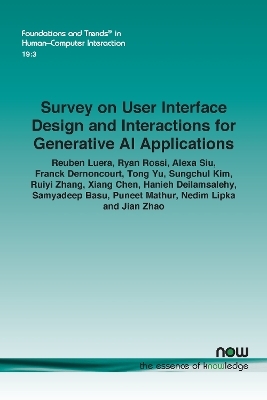 Survey on User Interface Design and Interactions for Generative AI Applications