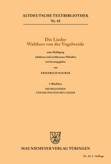 Die Lieder Walthers von der Vogelweide - 