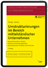 Umstrukturierungen im Bereich mittelständischer Unternehmen - Ettinger, Jochen; Schmitz, Markus