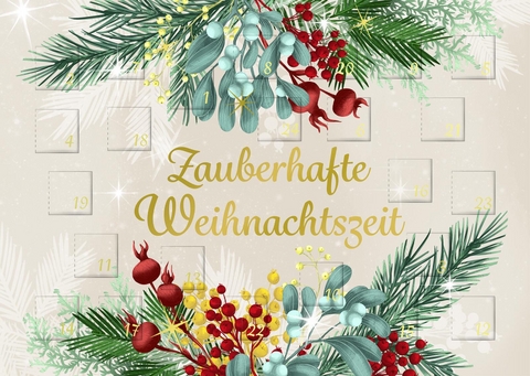 Mini-Adventskalender mit Umschlag Zauberhafte Weihnachtszeit &ndash; WWS