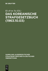 Das koreanische Strafgesetzbuch (1963.10.03) - 