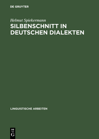 Silbenschnitt in deutschen Dialekten