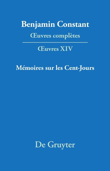M&eacute;moires sur les Cent-Jours - 