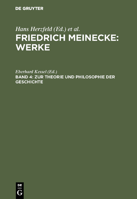 Zur Theorie und Philosophie der Geschichte - 