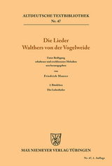 Die Lieder Walthers von der Vogelweide -  Walther von der Vogelweide
