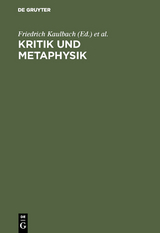 Kritik und Metaphysik - 