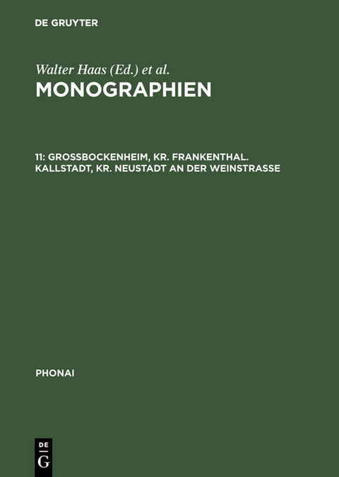 Großbockenheim, Kr. Frankenthal. Kallstadt, Kr. Neustadt an der Weinstraße - 