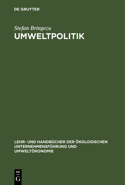 Umweltpolitik - Stefan Bringezu