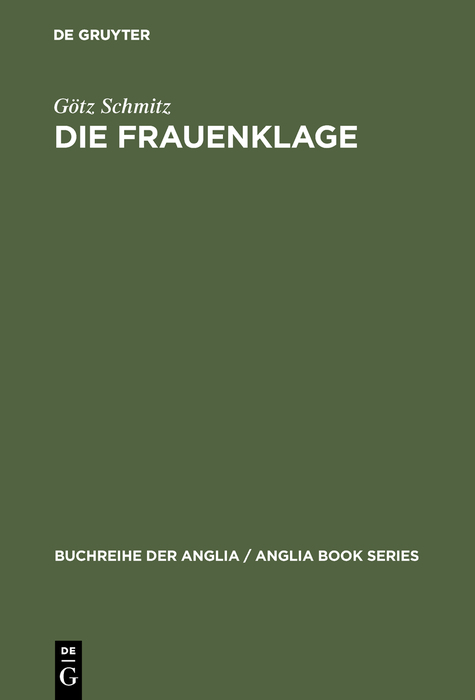 Die Frauenklage - G&ouml;tz Schmitz