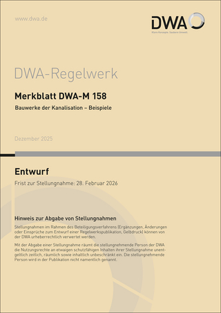 Merkblatt DWA-M 158 Bauwerke der Kanalisation - Beispiele (Entwurf)