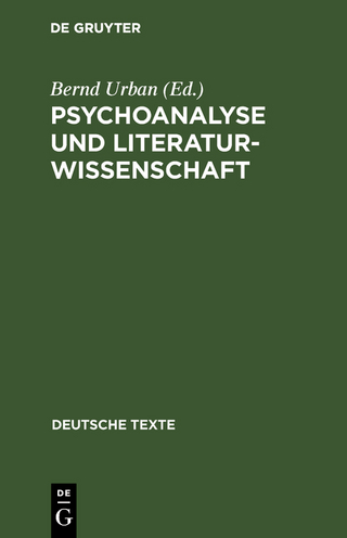 Psychoanalyse und Literaturwissenschaft