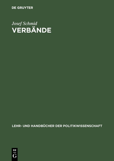 Verb&auml;nde - Josef Schmid